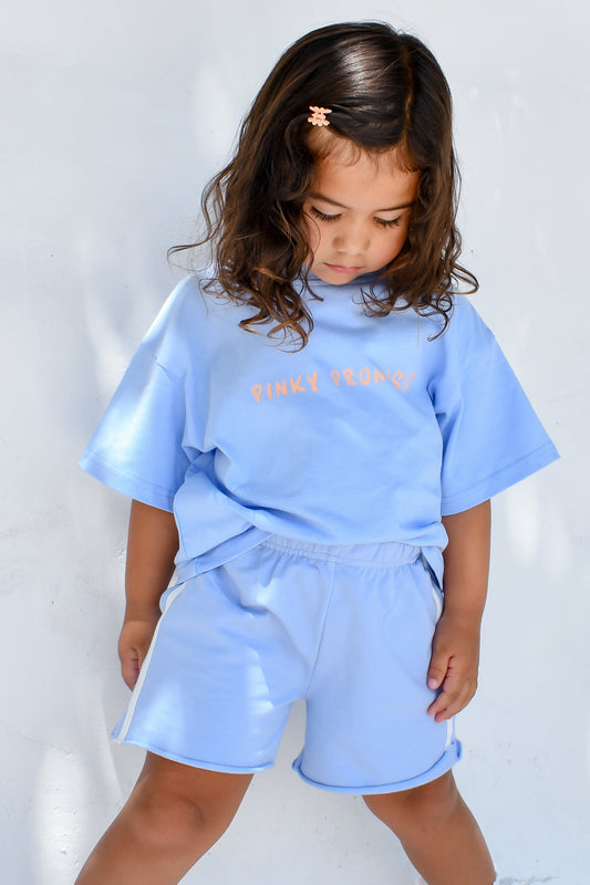 Relaxed Racer Shorts - Blue